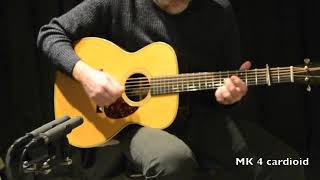 part 6 mic comparison cardioid vs hypercardioid on acoustic guitar [upl. by Boy]