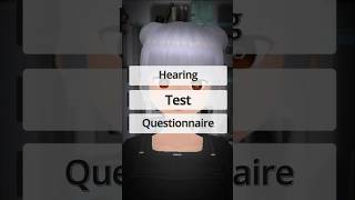 Hearing Test Questions hearing test quiz satisfying asmr shorts [upl. by Salbu]