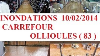 inondations Carrefour Ollioules 83 10022014 [upl. by Buyers]