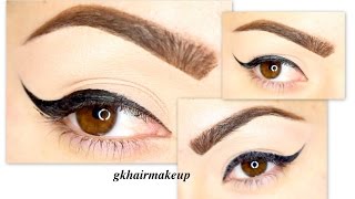 Eyeliner Liquid und Gel English  gkhairmakeup [upl. by Eldorado988]