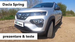 Dacia Spring  teste de consum autonomie și încărcare [upl. by Saiff]