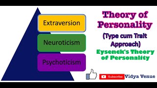 Eysencks Theory of Personality  Theories of Personality TypeTrait Approach  Vidya Venue [upl. by Themis]