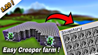 Minecraft Creeper Farm  999 Per Hour Gunpowder Java Farm [upl. by Maclean]