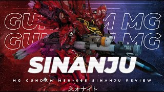 Takumi Studio MG Sinanju Conversion Kit Review [upl. by Annayd]