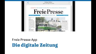 Freie Presse App Die digitale Zeitung 34 [upl. by Alysoun]