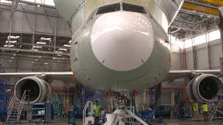 Airbus Beluga XL pruebas vibracion GTV Ground Vibration Test [upl. by Shandy]