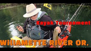 Willamette River OR Kayak Bass Fishing Tournament [upl. by Allesiram]