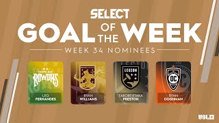 Ending the regular season with a bang 💥  USL Championship Goal of the Week Nominees Week 34 [upl. by Lauri]