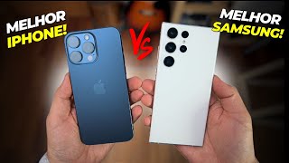 Fanboy de iPhone compara o MELHOR IPHONE vs MELHOR SAMSUNG  Qual é o MELHOR [upl. by Chavey]