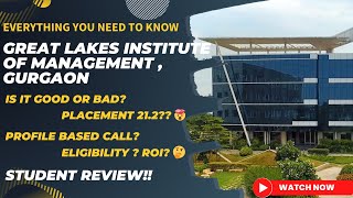 Great Lakes Gurgaon Review 2023 Cut Off Eligibility Fees Placement  Complete Insights [upl. by Eidderf220]