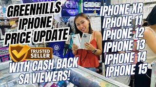 FULL PRICE LIST NG MGA IPHONES DITO SA TRUSTED SELLER SA GREENHILLS IPHONE XR1112131415 APRIL [upl. by Angle]