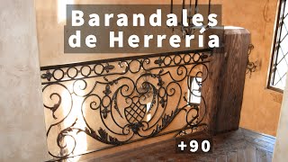 90 BARANDALES PASAMANOS y BALCONES de HERRERÍA ideas geniales para tu hogar  BLACKSMITH RAILINGS [upl. by Algar]