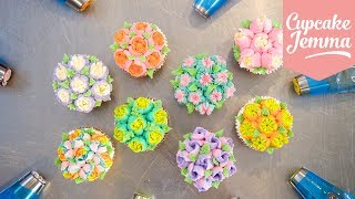 How to Use Russian Piping Nozzles  Cupcake Jemma [upl. by Francyne749]