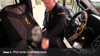 Lowback Seat Cover Installation Video Auto [upl. by Corri123]