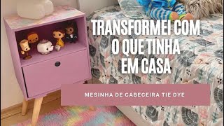 TRANSFORMEI UMA MESINHA SIMPLES EM UMA MESA INCÍVEL E SUPER TENDÊNCIA PARA O QUARTO DA KARINA [upl. by Tigges]