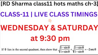 If theta lies in the second quadrant then sqrt1sintheta1sin thetasqrt1sin theta [upl. by Hildy]