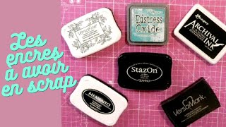 Comment utiliser les encres en scrapbooking scrapbooking versafine distressoxide versamark [upl. by Lamrouex99]