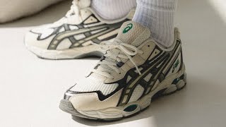 Asics GelNYC 2055 Unboxing  Asics GelNYC PaleOak TruffleGrey Comfort Comfy Shoes Fashion [upl. by Anaitsirk]