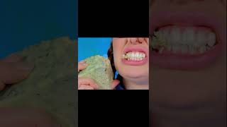 Biting a cheese with mold [upl. by Ardnoek]