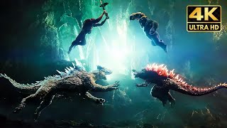 Godzilla amp King Kong Vs Skar King amp Shimo 4K Full Fight Scene 2024 Godzilla x Kong Movie [upl. by Katlin464]