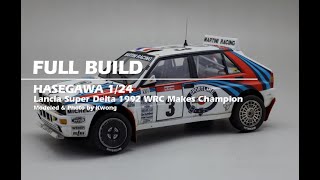 HASEGAWA 1 24 LANCIA SUPER DELTA Model Kit FULL BUILD [upl. by Elbam562]