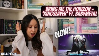 Bring Me The Horizon  BABYMETAL KINGSLAYER  OFFICIAL LIVE  REACTION [upl. by Aihseyn]