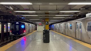 MTA NYC Subway R46 R160 R179 amp R211 A C amp E Trains Along The IND 8th Avenue Line 111324 [upl. by Luciano]