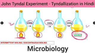 Microbiology   Tyndallization  John Tyndal Experiment in Hindi  Experiment of John Tyndal in Hin [upl. by Nnoryt]