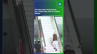 PM Narendra Modi leaves for a threeday visit to United States [upl. by Harding131]