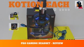 KOTION EACH G2000  REVIEW GAMING HEADSET [upl. by Anthea495]