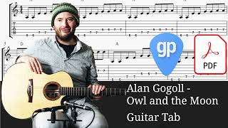 Owl and the Moon  Alan Gogoll Guitar Tabs TABS [upl. by Talanta]