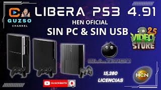 Liberar PS3 491 HEN Oficial  sin PC y sin USB  Multiman  Tienda  Licencias [upl. by Mag]