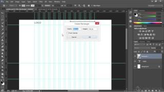 Adding Wireframe Elements Photoshop CC Tutorial For The Web [upl. by Virgel]