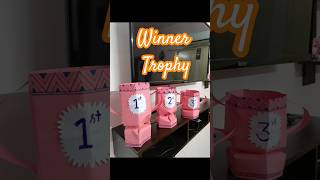 Winner Trophy  Paper Trophy  Paper Craft shorts [upl. by Lust]