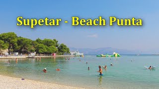 Supetar Brac Brač Island Croatia  Beach Punta  4K [upl. by Harlin]