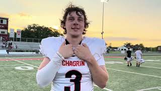 Chagrin Falls Spencer Kaas recaps scrimmage [upl. by Barina661]