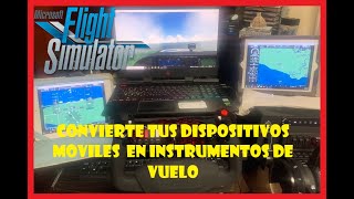 💥¿Cómo Usar Ipad  Tablet en Flight Simulator Instrumentos de Vuelo EN ESPAÑOL 👍 [upl. by Nnayar]