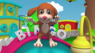 Bingo der Hund  3D Kinderzimmerreim  3D Nursery Rhyme For Kids  Bingo The Dog [upl. by Adalai951]