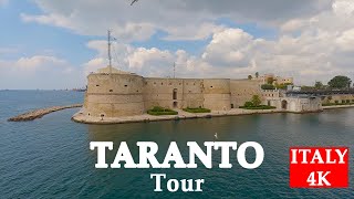 TARANTO  Italy Tour 4k  whit MSC SPLENDIDA 2022 [upl. by Fuhrman]