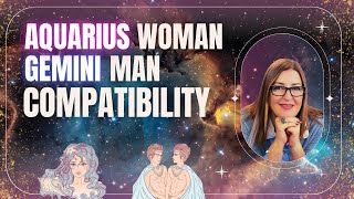 Aquarius Woman amp Gemini Man  Love Compatibility  Zodiac Sign [upl. by Salbu]