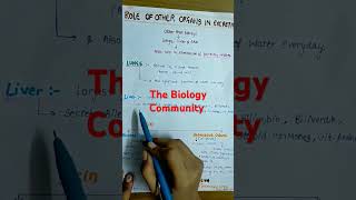 ROLE OF OTHER ORGANS IN EXCRETIONExcretoryproductsamptheireliminationclass11neetshortsytcbsebio [upl. by Boccaj]