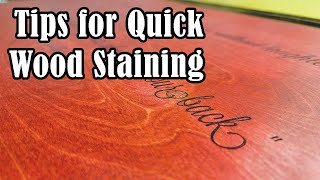 Staining wood is easy Stop overcomplicating it Speed up your wood finishing process [upl. by Uel]