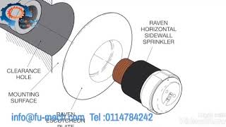 TYCO RAVEN HORIZONTAL SIDE WALL SPRINKLER [upl. by Laeria]