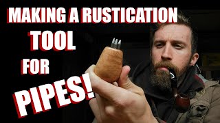 Making a Rustication Tool for Tobacco Pipes  By Sherwood Pipes [upl. by Yenal575]