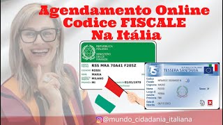 Cidadania Italiana  Codice Fiscale na Italia  Agendamento Online [upl. by Ellennahs]