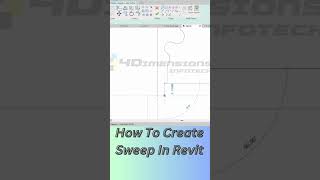 How to use sweep command in Revit shorts [upl. by Noiek]