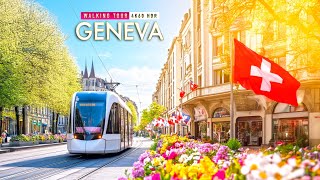 Geneva Walking Tour 4K – Explore the Heart of Switzerland  European Walking Tours [upl. by Simah257]