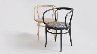 Thonet reinterprets classic bentwood 209 chair with Bolons Villa La Madonna material [upl. by Korrie]