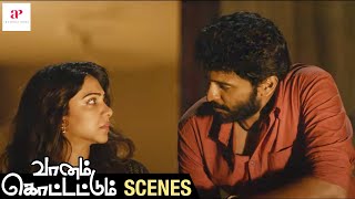 Vaanam Kottattum Scenes  Sarathkumar meets with a mishap  Vikram Prabhu confesses his love [upl. by Aihsrop]