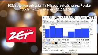 Godzina 12 w eterze  105 rocznica odzyskania Niepodległości przez Polskę 11112023 [upl. by Letney]